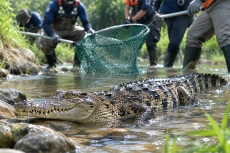 Endangered Crocodile Found in Yeoju Stream - National News