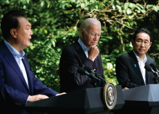 The U.S., Japan, & South Korea Leaders Hold Historic Summit at Camp David - World News