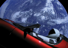 A Red Car In Space - World News