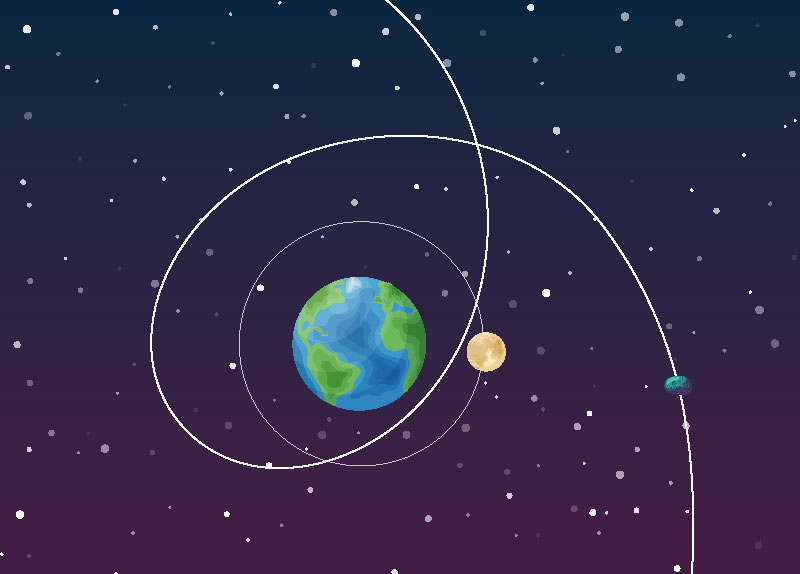 Mini Moon Leaves Earth0