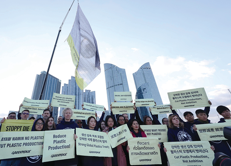 Activists Demand Stronger Action on Plastic Waste at U.N. Talks in Busan0