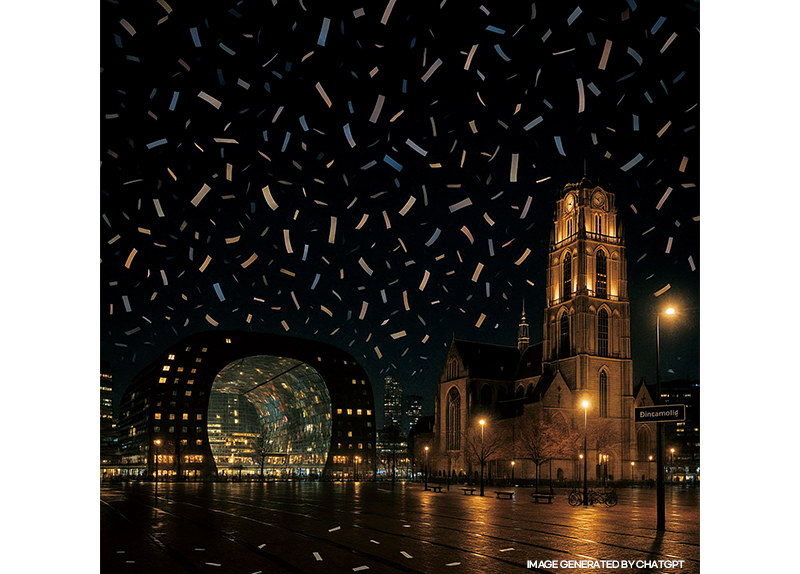 Bombing of Poems Showers Rotterdam With Words of Peace and Beauty0