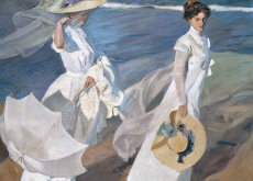 Women Walking on the Beach - Arts