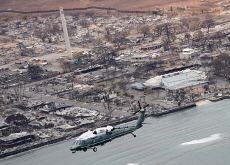 President Biden Flies Over Maui Wildfire Sites - Photo News