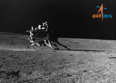 India’s Pragyan Rover Captures Stunning Image of Vikram Lander on the Moon - Photo News