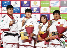 Lee Hyun-ji, Kim Min-joo Win First Women’s Gold in Judo Grand Slam - Sports