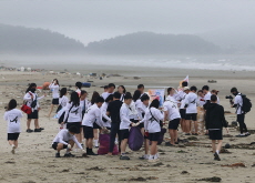 South Korean Students Turn Beach Walk Into Cleanup - Photo News