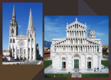 Chartres Cathedral and Pisa Baptistery - Arts