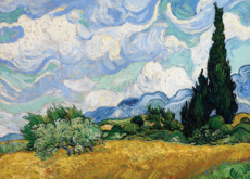 A Wheat Field With Cypresses - Arts