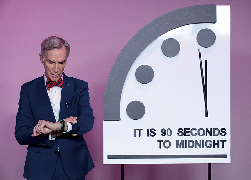Doomsday Clock Now 90 Seconds From Apocalyptic Midnight - The World in Retrospect
