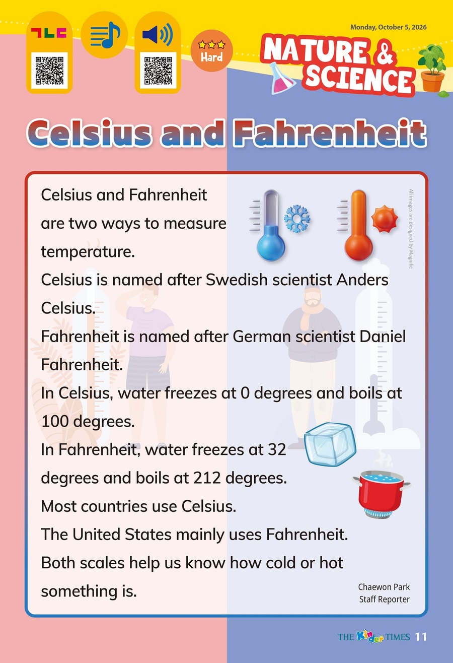 Celsius and Fahrenheit