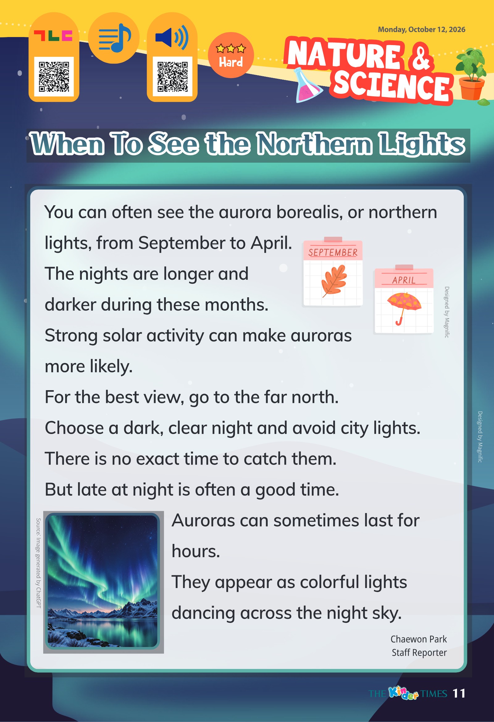 When To See the Northern Lights